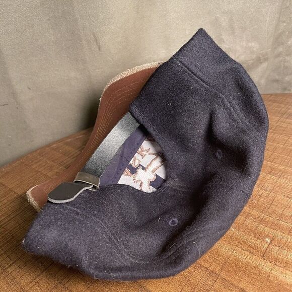 Alaska Hat Cap The Last Frontier Embroidered Eagle Black With Brown Suede Bill - Picture 4 of 4